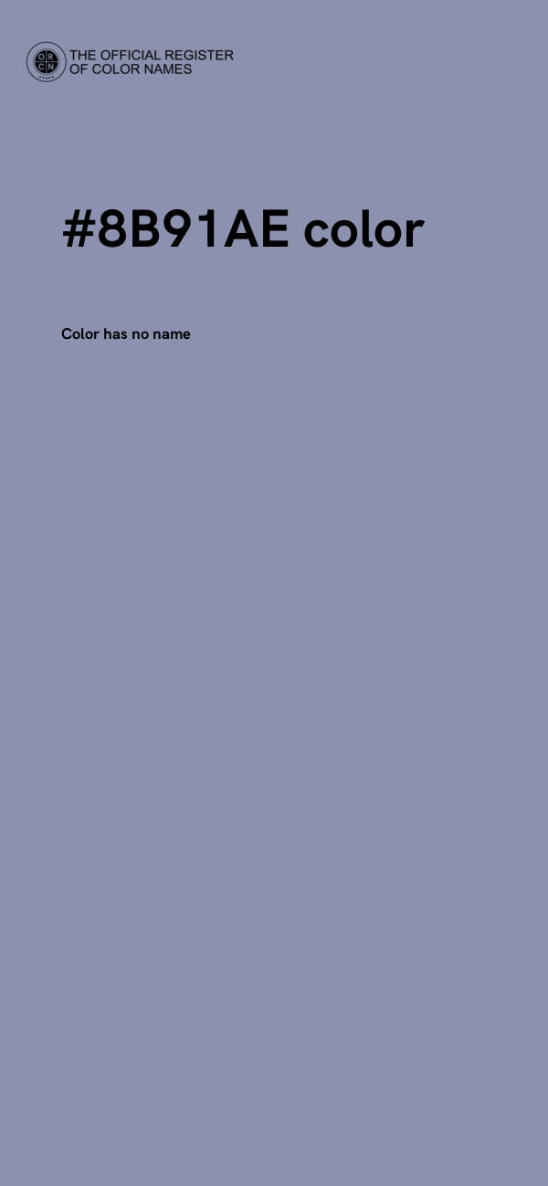 #8B91AE color image