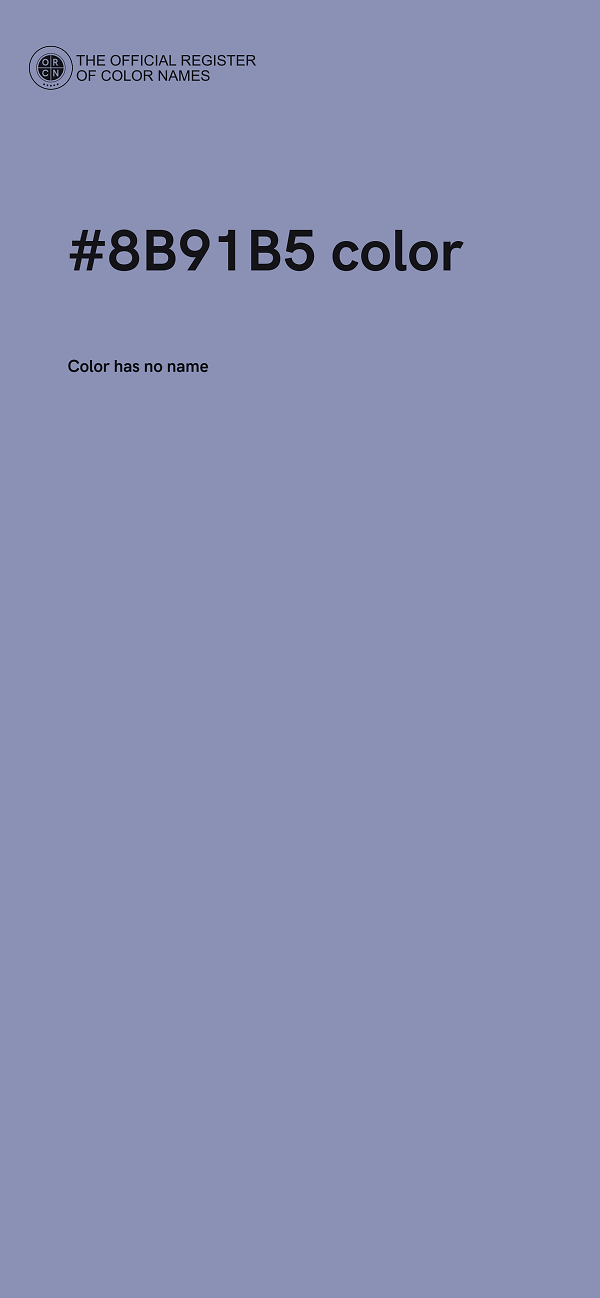 #8B91B5 color image