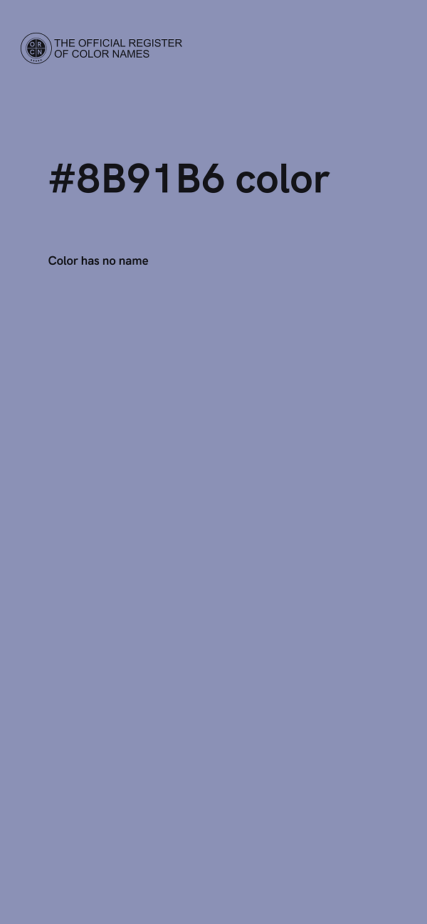 #8B91B6 color image
