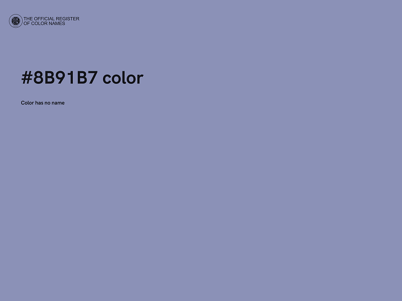 #8B91B7 color image