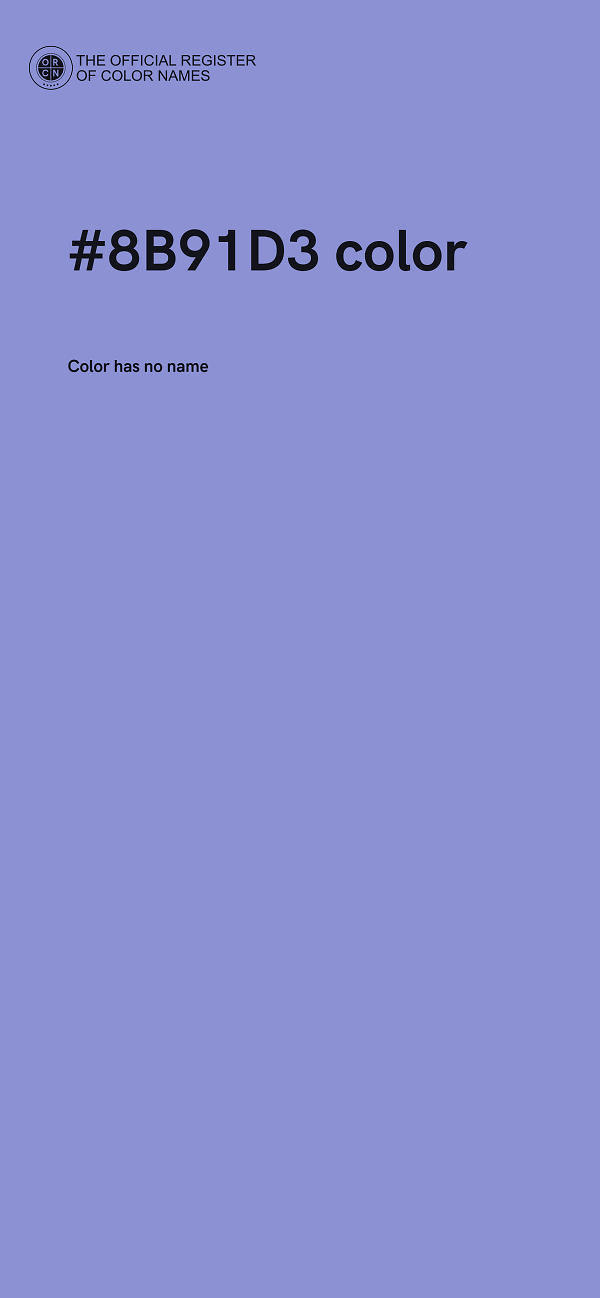 #8B91D3 color image