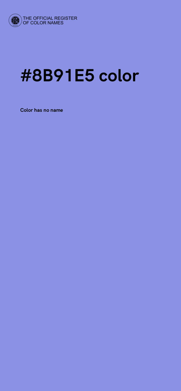 #8B91E5 color image