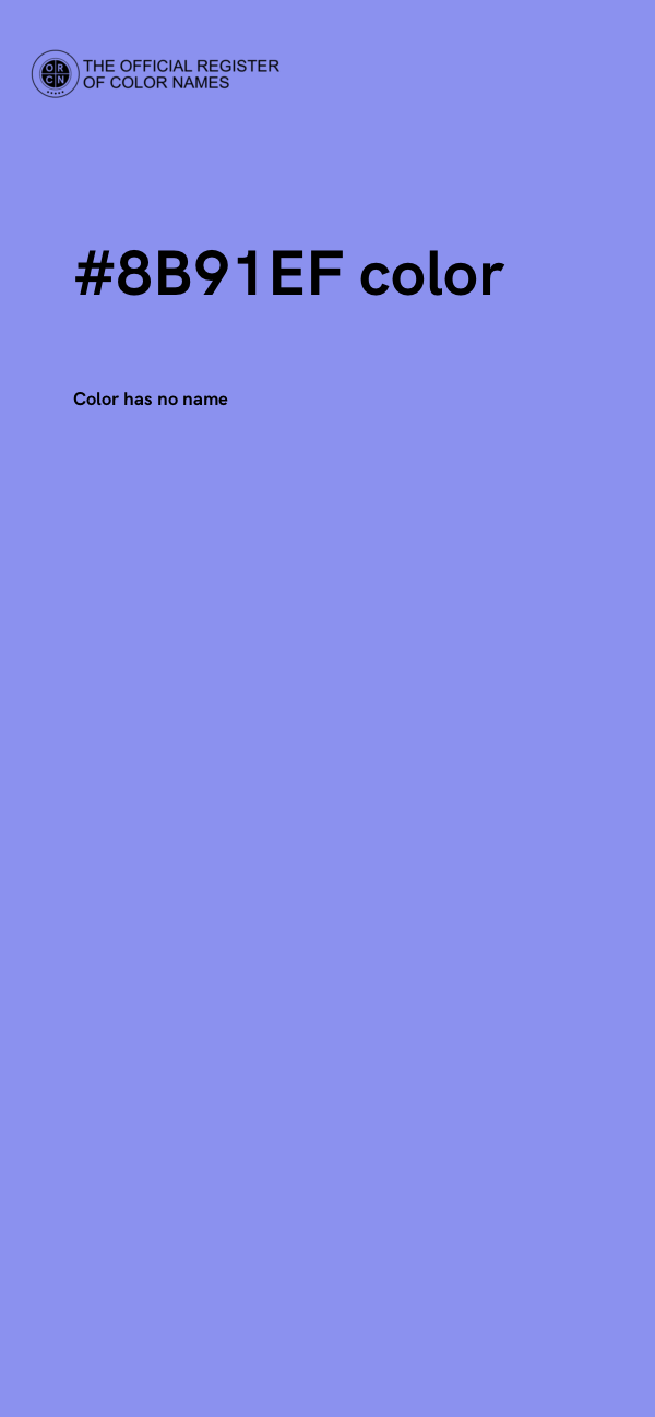#8B91EF color image