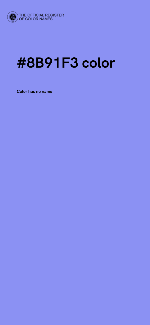 #8B91F3 color image