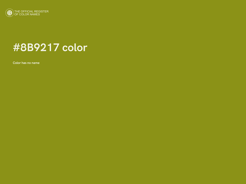 #8B9217 color image