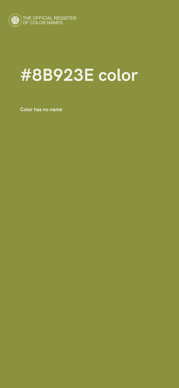 #8B923E color image