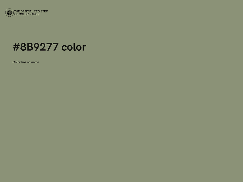 #8B9277 color image