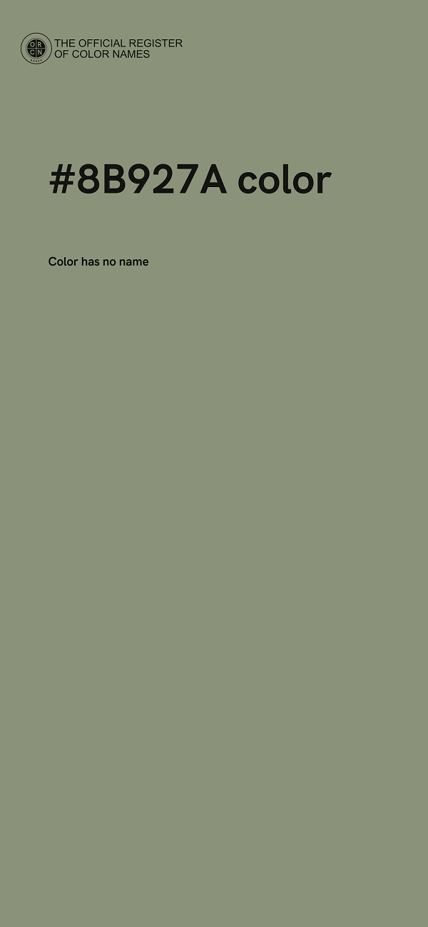 #8B927A color image