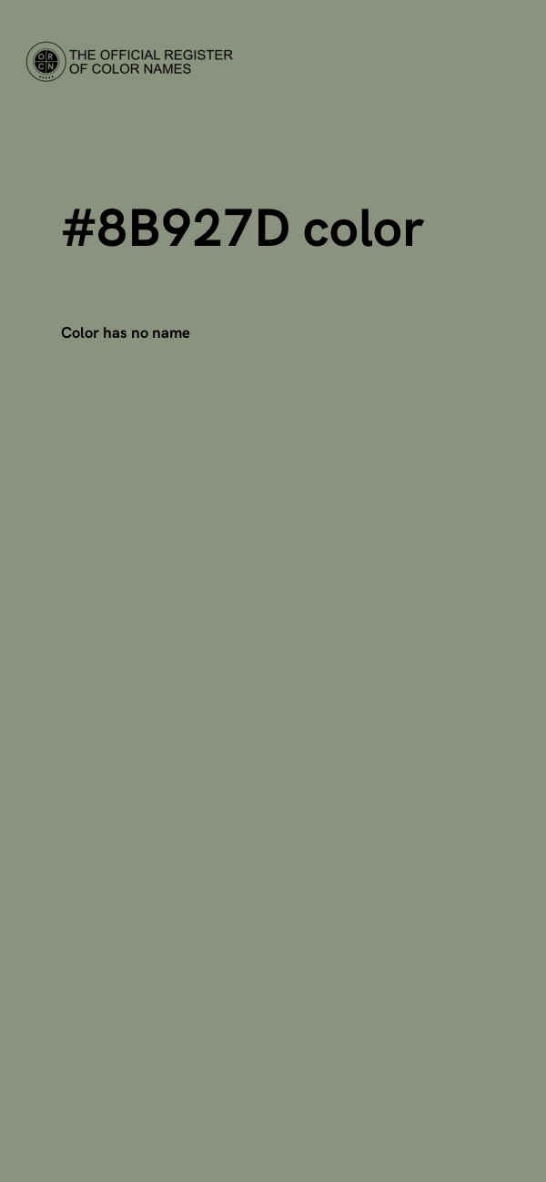 #8B927D color image