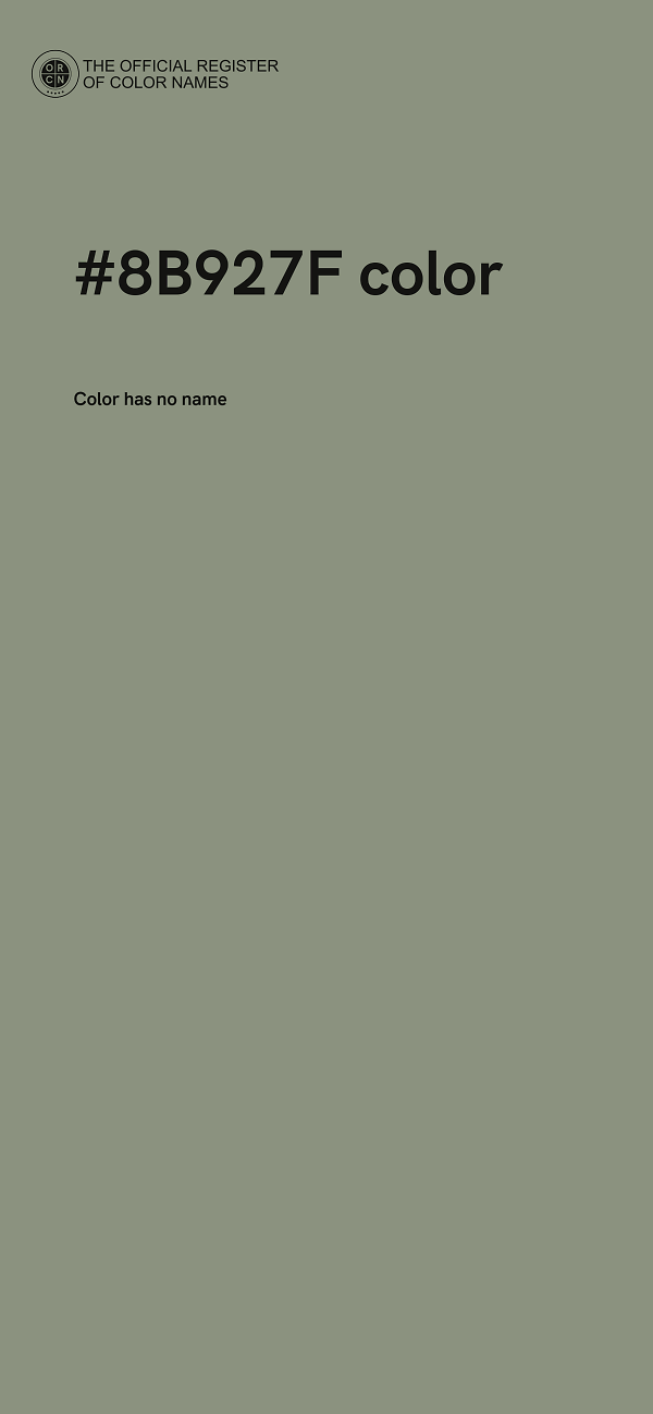 #8B927F color image