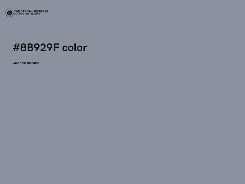 #8B929F color image