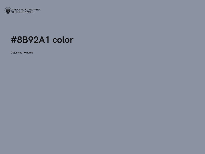 #8B92A1 color image