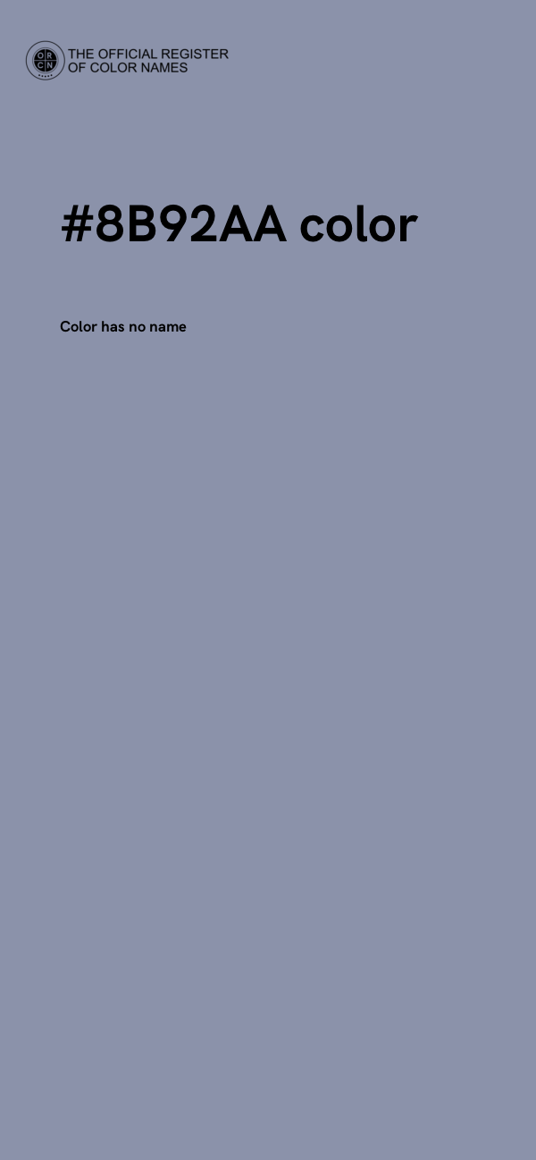#8B92AA color image