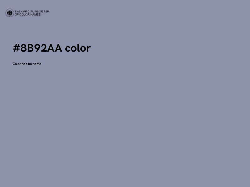 #8B92AA color image