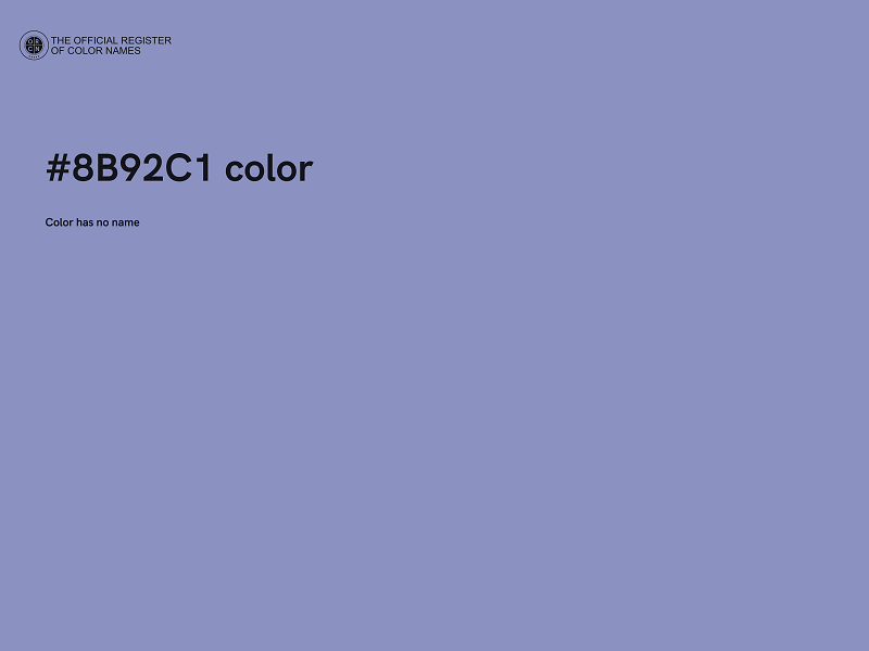 #8B92C1 color image