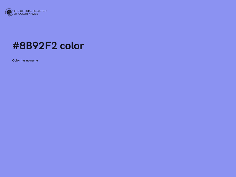 #8B92F2 color image