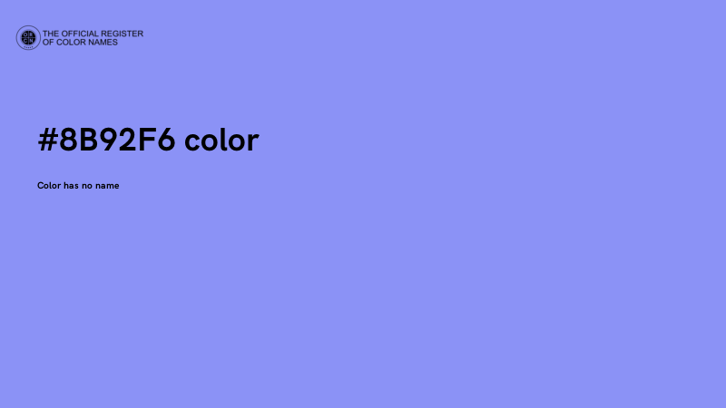 #8B92F6 color image