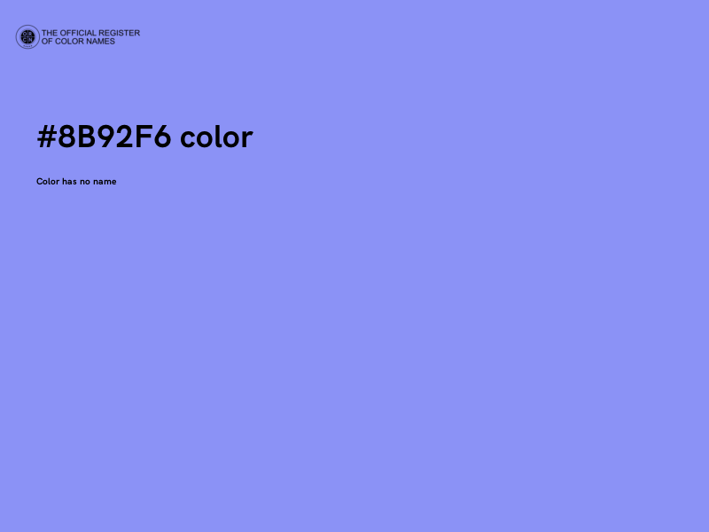 #8B92F6 color image