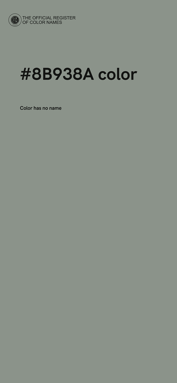 #8B938A color image