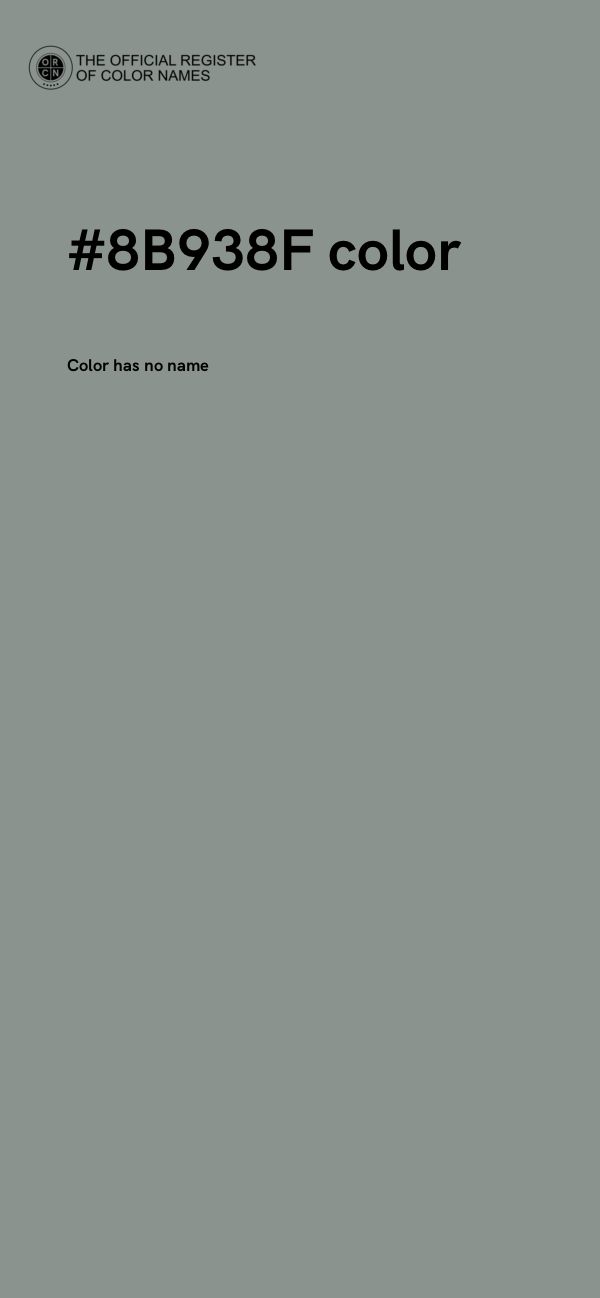 #8B938F color image