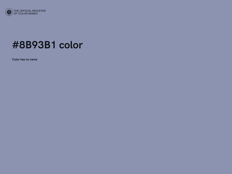 #8B93B1 color image