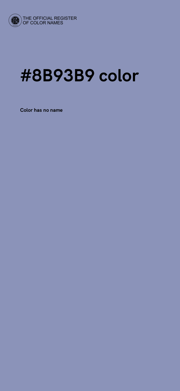 #8B93B9 color image