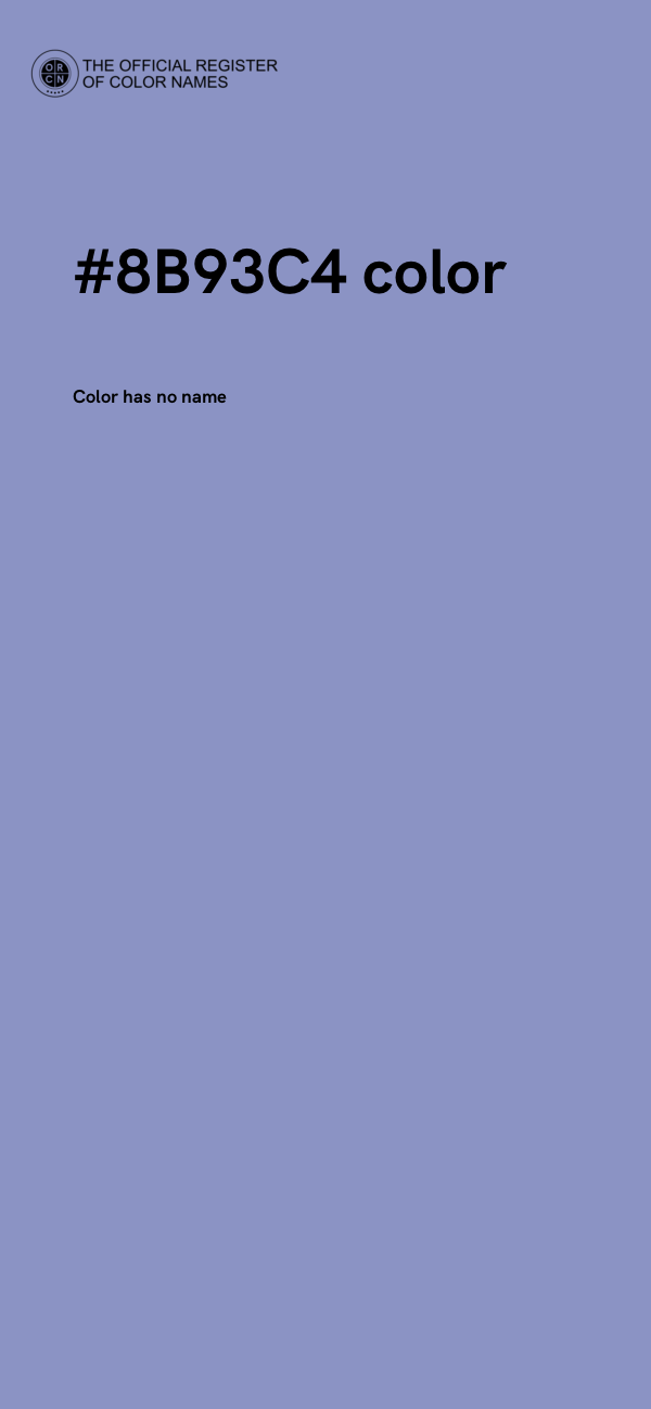 #8B93C4 color image