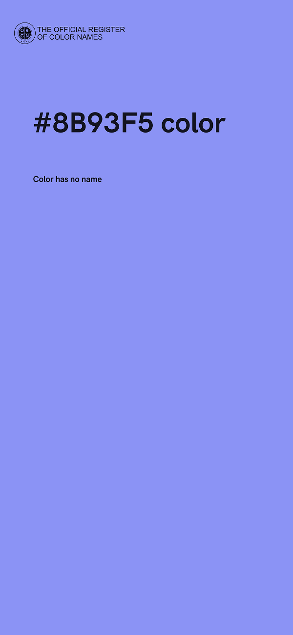 #8B93F5 color image