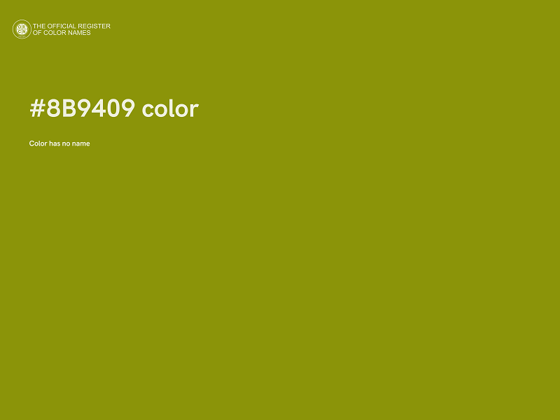 #8B9409 color image