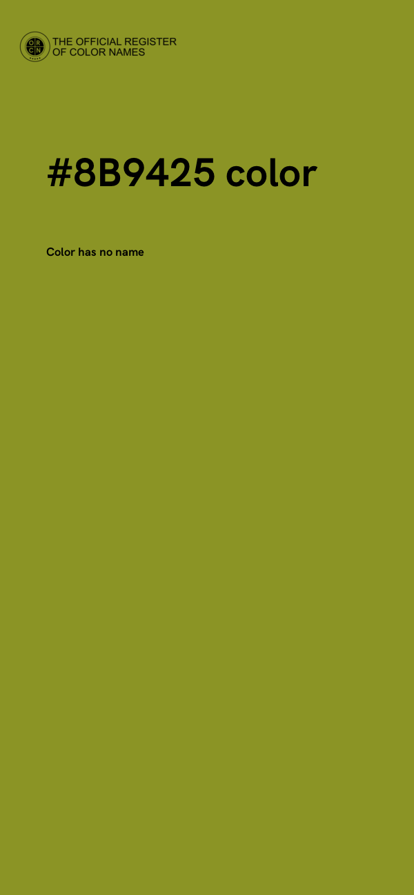 #8B9425 color image