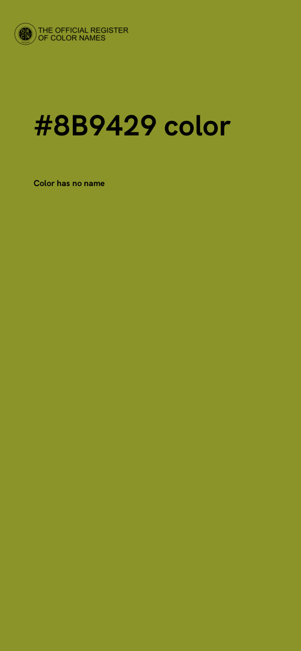 #8B9429 color image