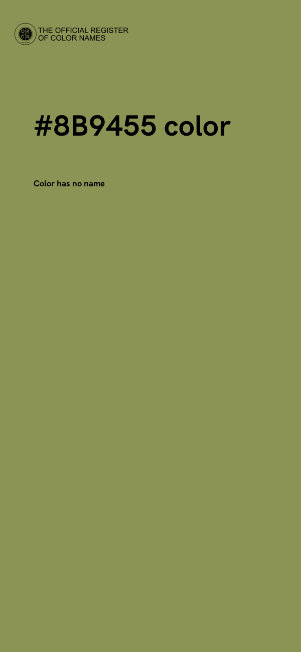 #8B9455 color image