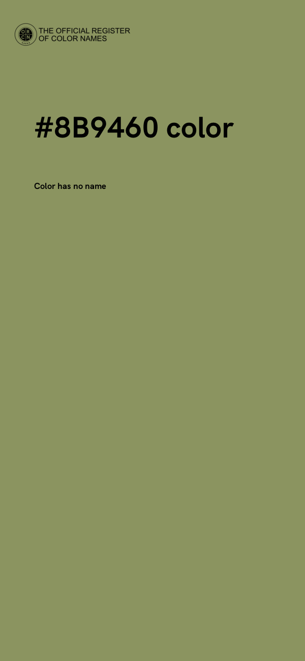 #8B9460 color image