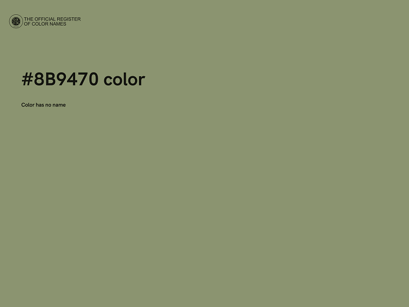 #8B9470 color image
