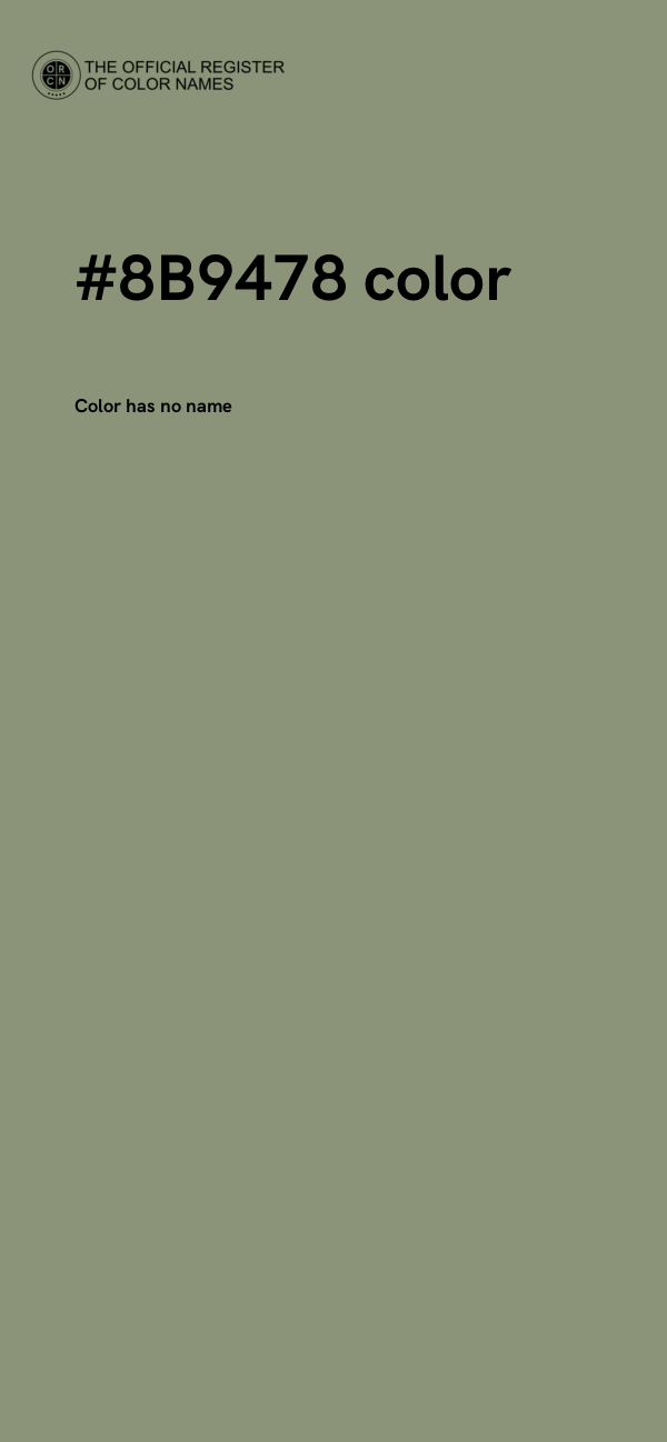 #8B9478 color image