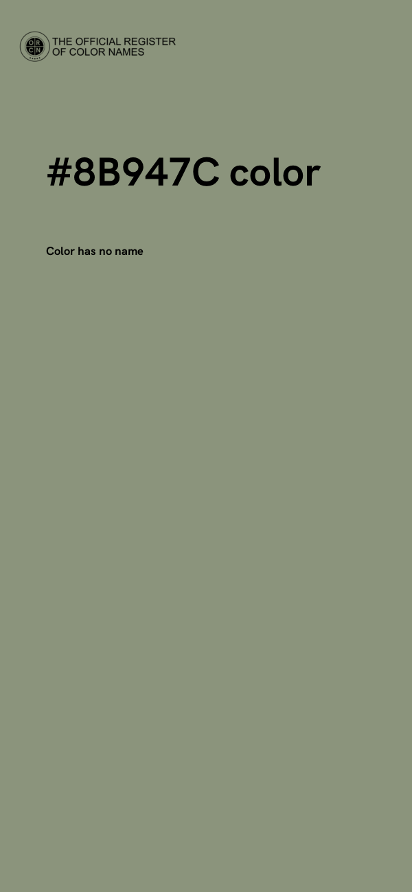 #8B947C color image