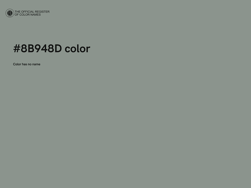 #8B948D color image