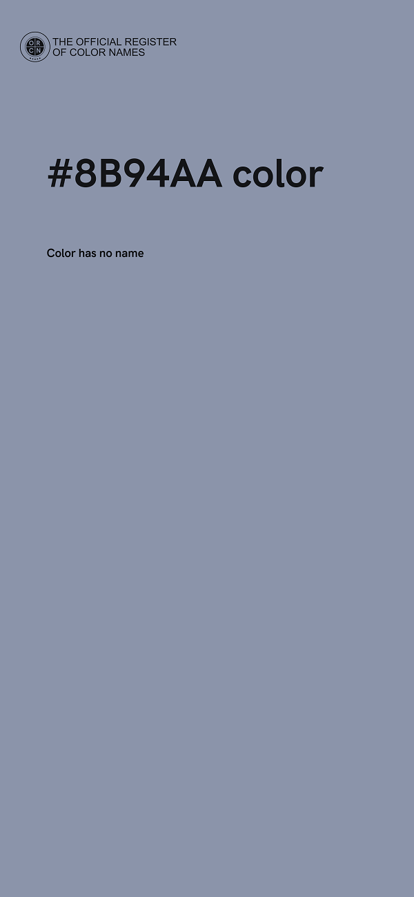 #8B94AA color image