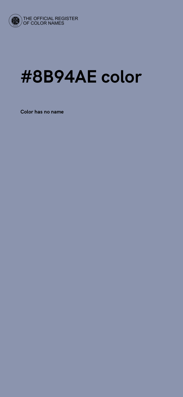 #8B94AE color image