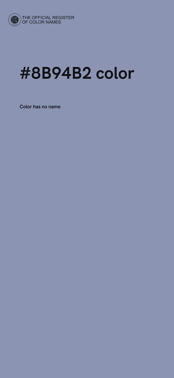 #8B94B2 color image
