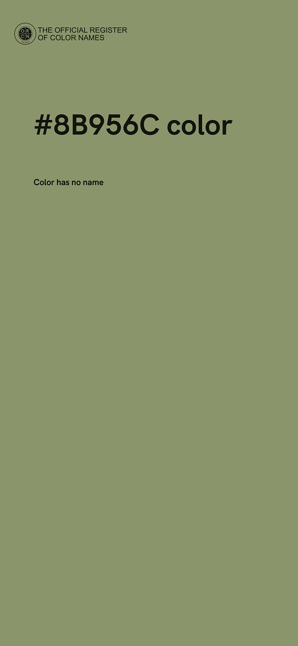 #8B956C color image