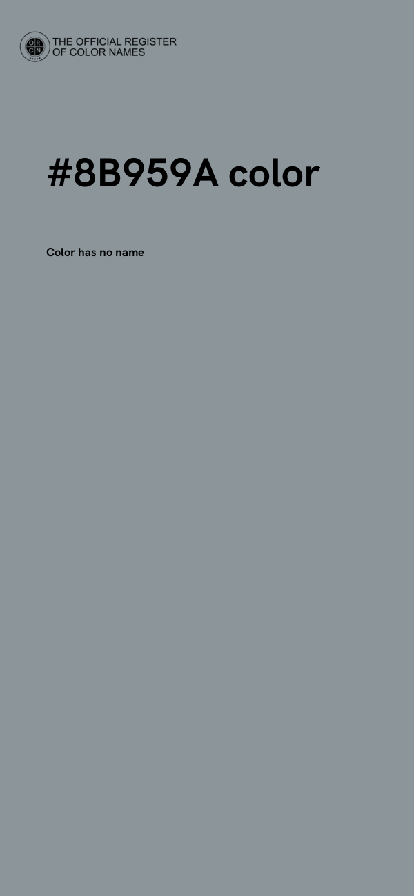 #8B959A color image