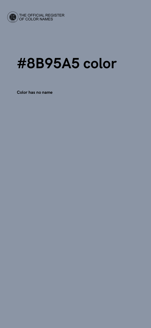 #8B95A5 color image
