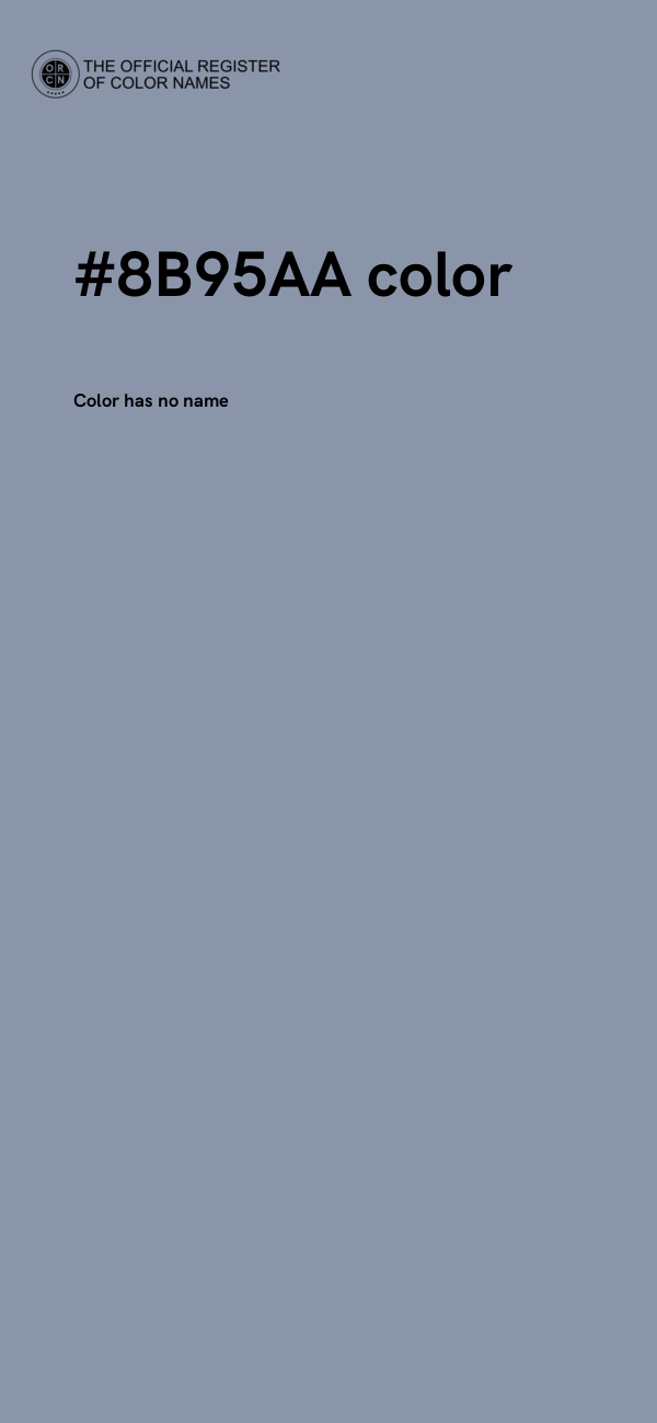 #8B95AA color image