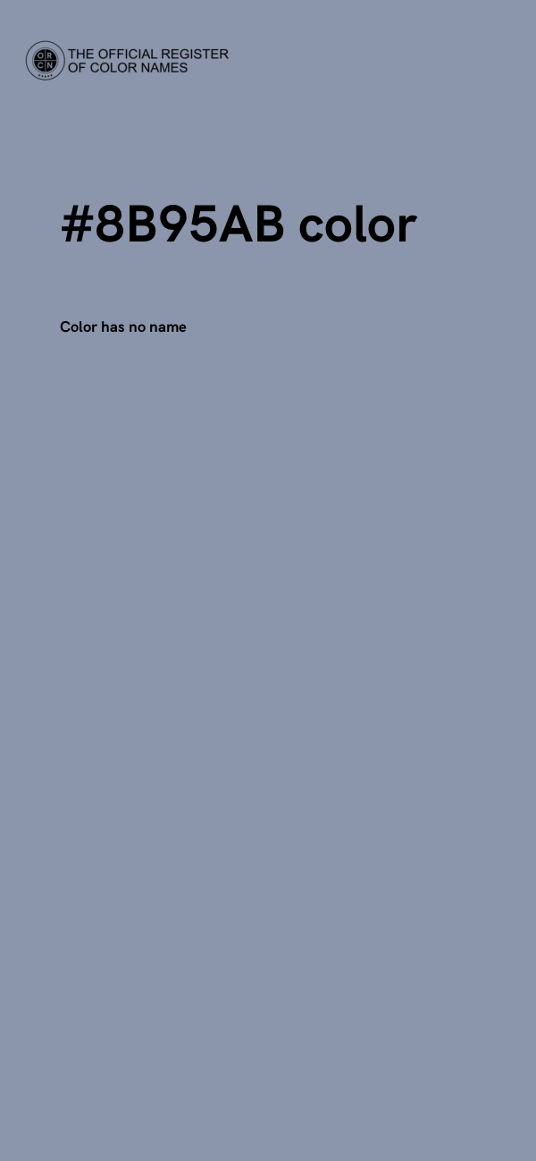#8B95AB color image
