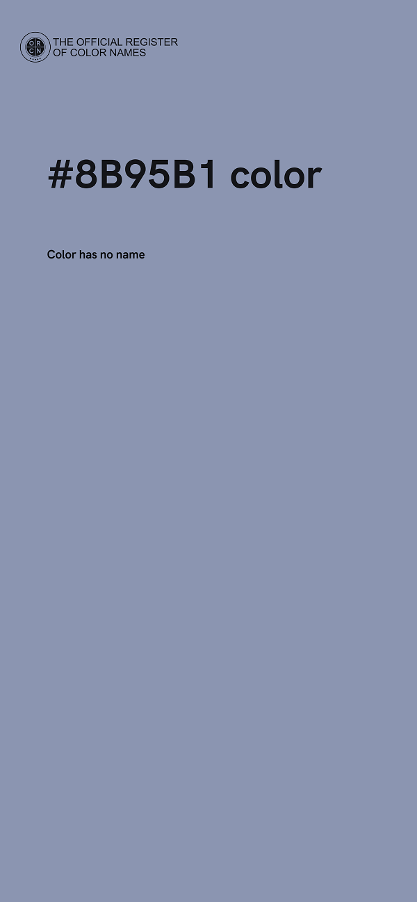 #8B95B1 color image