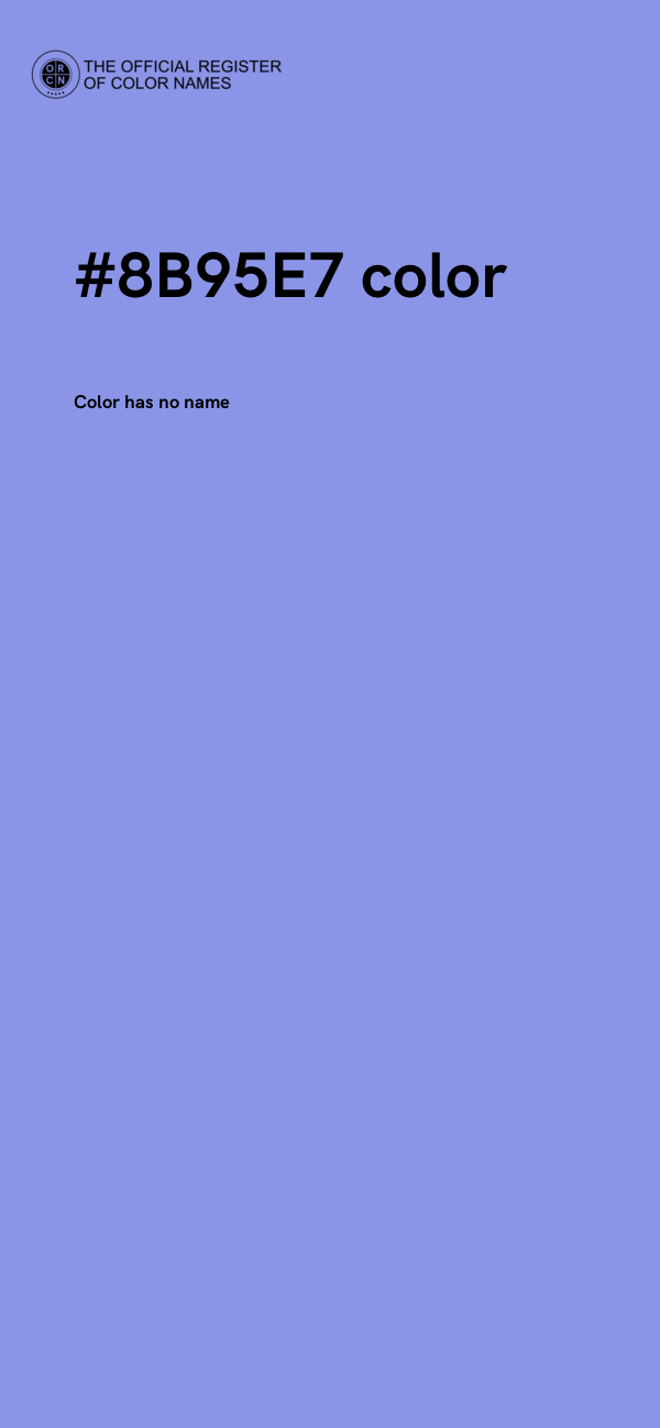 #8B95E7 color image