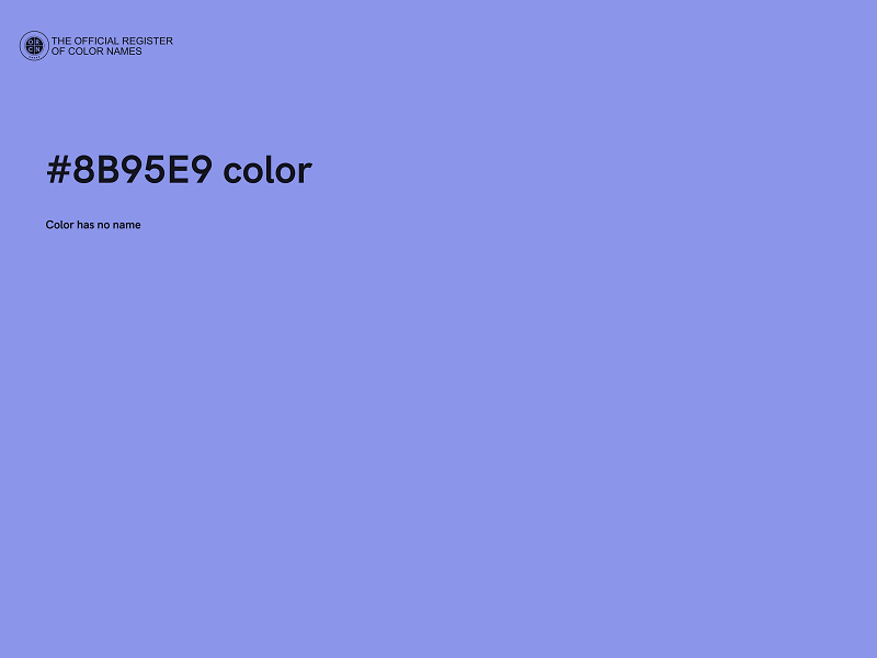 #8B95E9 color image