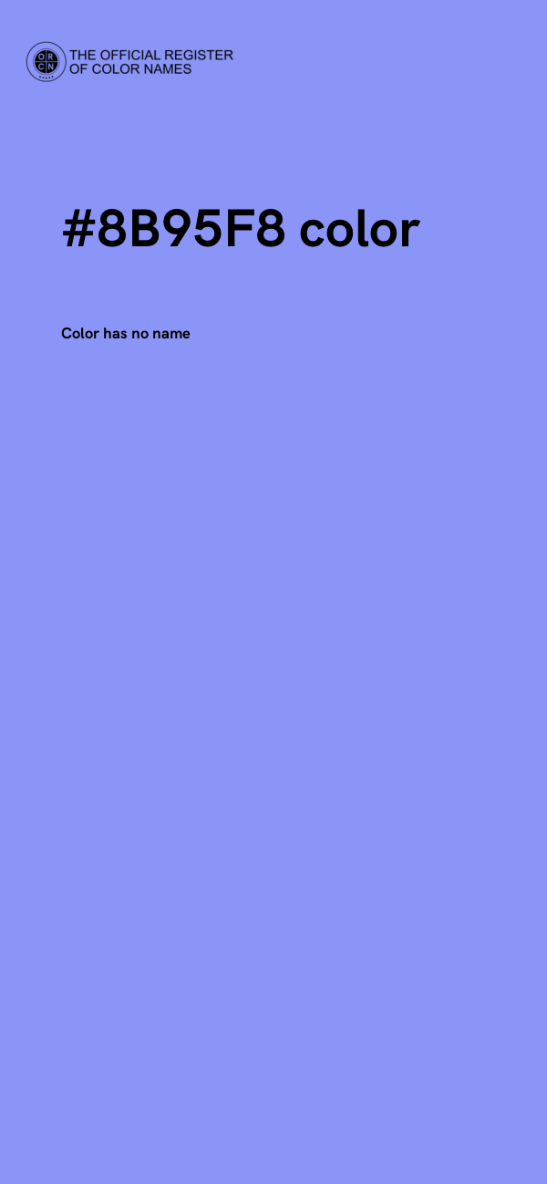 #8B95F8 color image