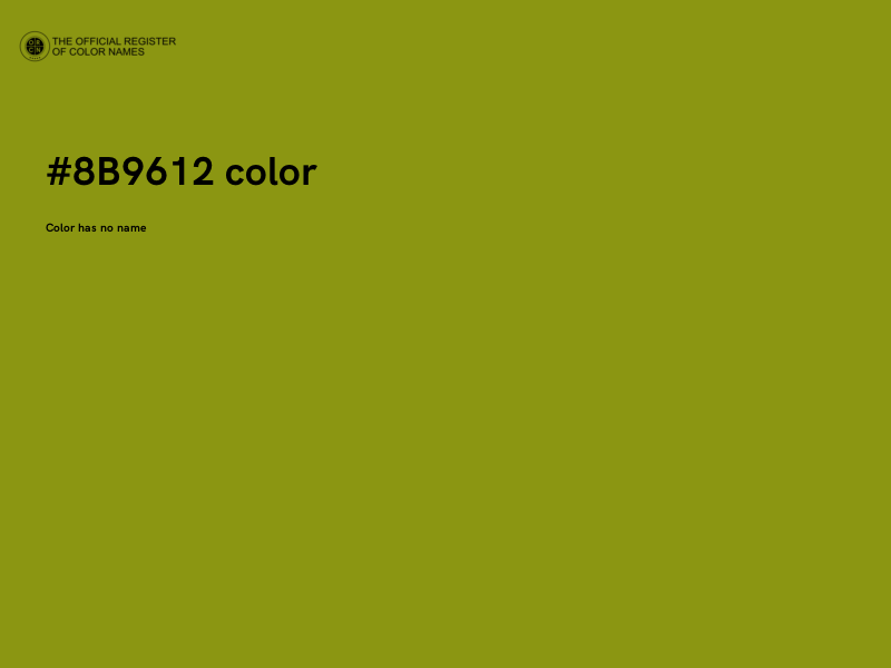 #8B9612 color image
